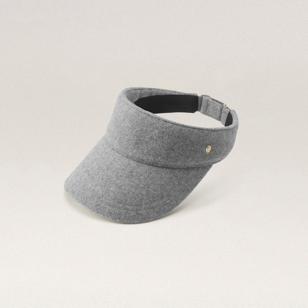 helen kaminski Berkley Wool Visor Hat Visor Light Grey Melange
