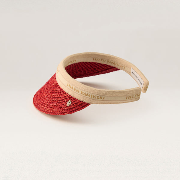 Helen Kaminski Bianca 8 Logo Visor Hat Visor Tropical/ Natural Logo