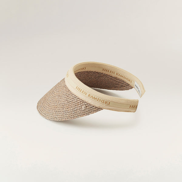 Helen Kaminski Bianca Hat Visor Eclipse Melange/ Natural Logo