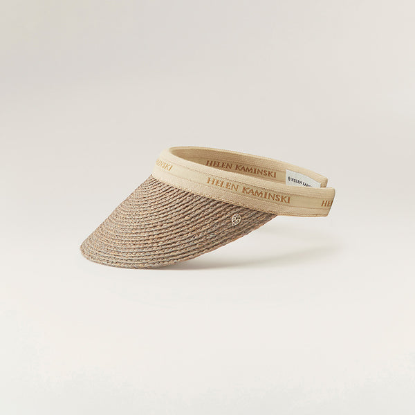 Helen Kaminski Bianca Hat Visor Eclipse Melange/ Natural Logo