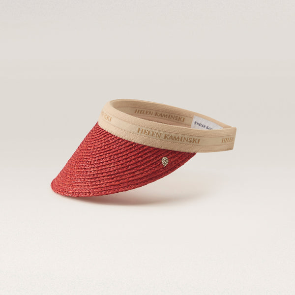 Helen Kaminski Bianca Hat Visor Tropical/ Natural Logo