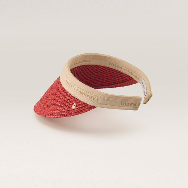 Helen Kaminski Bianca Hat Visor Tropical/ Natural Logo