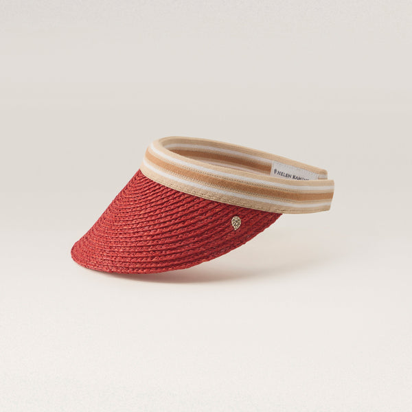 Helen Kaminski Bianca Hat Visor Tropical/ Nougat Stripe