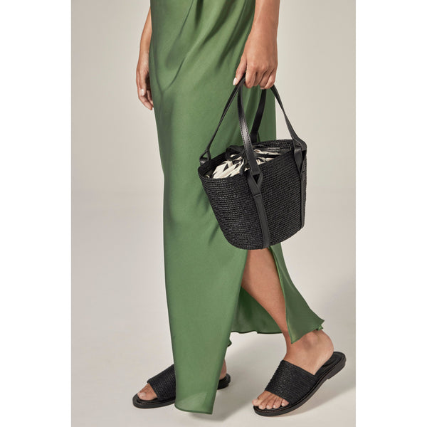 Helen Kaminski Bisou Mini Basket Bag Basket Charcoal/Black