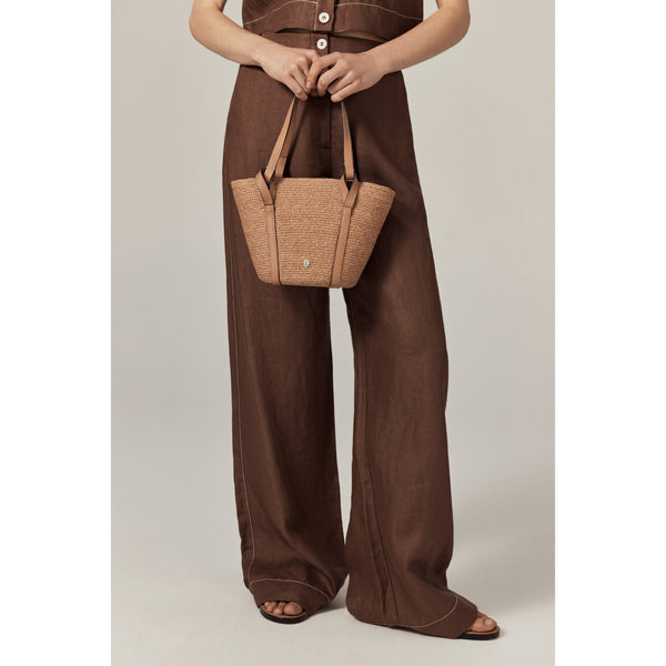 Helen Kaminski Bisou Mini Basket Bag Basket Nougat/ Caramel