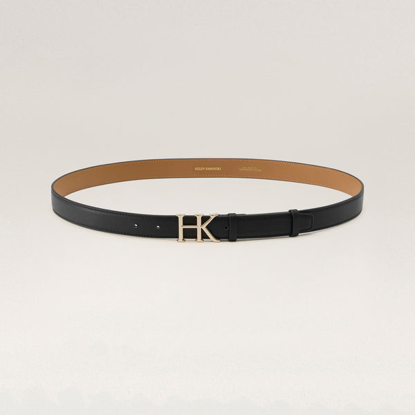 Helen Kaminski Camille 25mm Leather Belt Accessories Belt Black