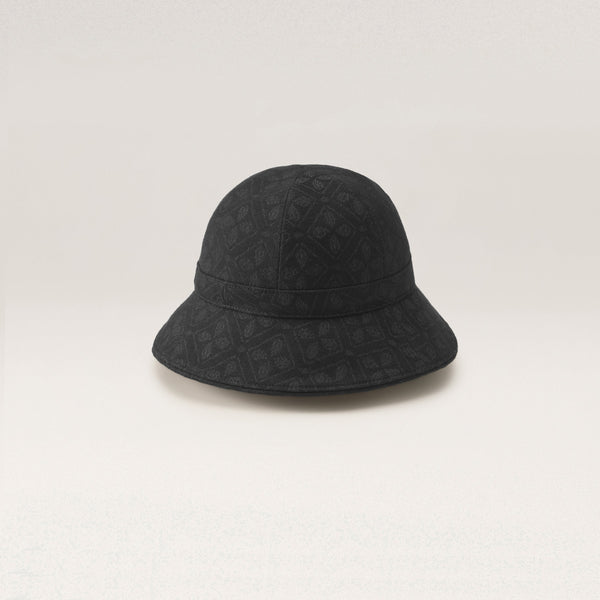 Helen Kaminski Cecilia Jacquard Cloche Hat Cloche Jacquard Black