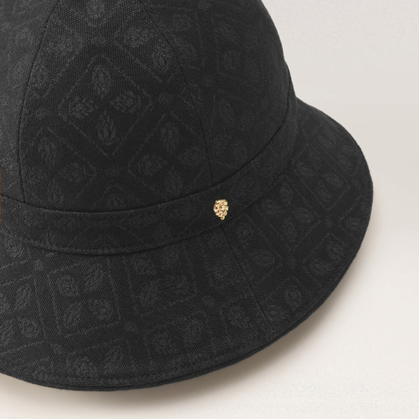 Helen Kaminski Cecilia Jacquard Cloche Hat Cloche Jacquard Black