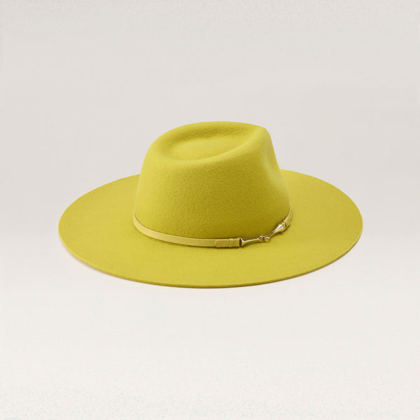 Helen Kaminski Claude Wool Fedora Hat Fedora Chartreuse