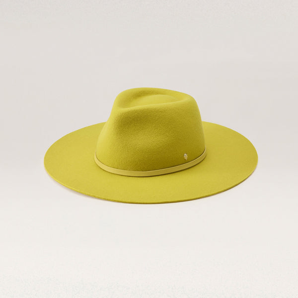 helen kaminski Claude Wool Fedora Hat Fedora Chartreuse