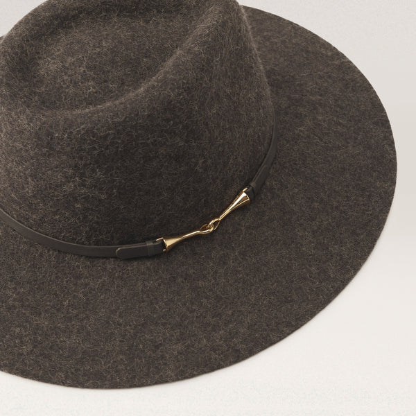 Helen Kaminski Claude Wool Fedora Hat Fedora Chocolate