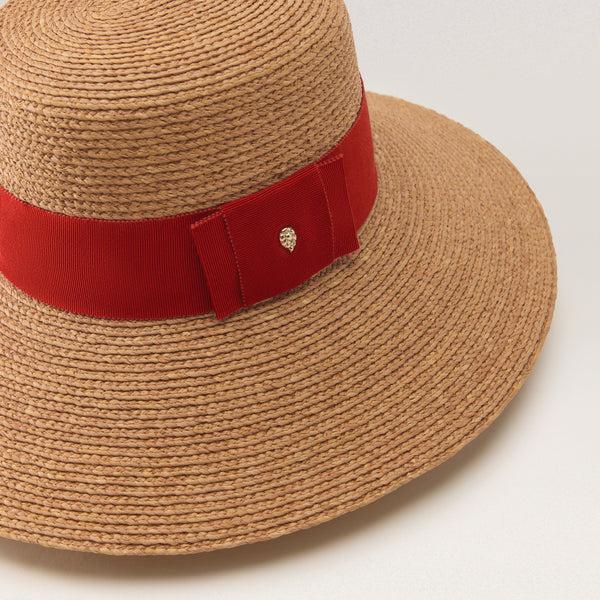 Helen Kaminski Easton Hat Wide Brim Nougat/ Tropical