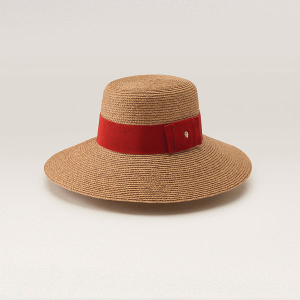 helen kaminski Easton Hat Wide Brim Nougat/ Tropical
