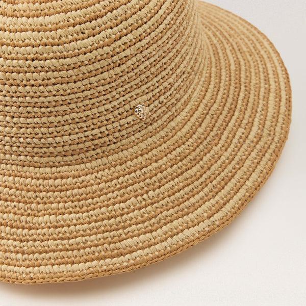 Helen Kaminski Evadine Hat Medium Brim Natural/ Golden Harvest
