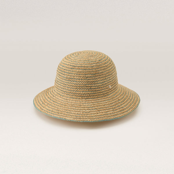 helen kaminski Evadine Hat Medium Brim Natural/ Seaglass