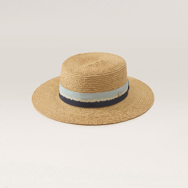 helen kaminski Gracie Ombre Hat Boater Natural/ Oasis