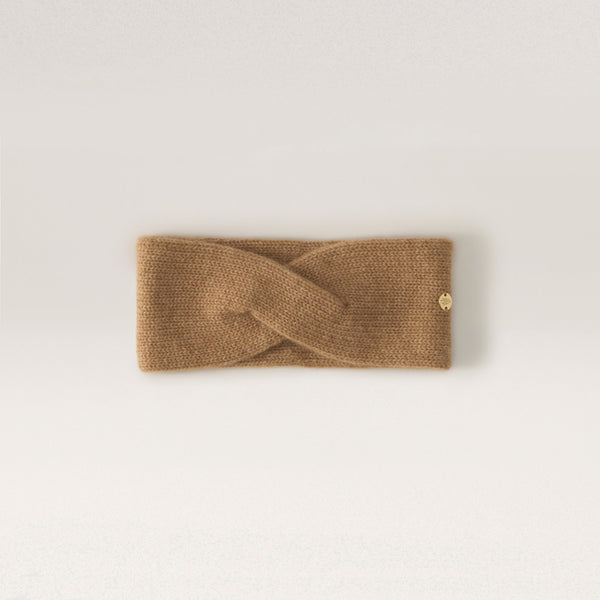 helen kaminski Hallie Cashmere Headband Accessories Headband Camel
