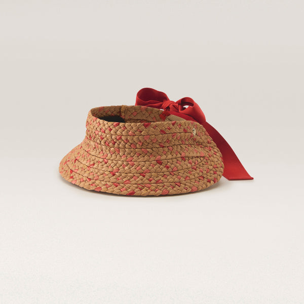 helen kaminski Amilia Hat Visor Nougat/ Tropical