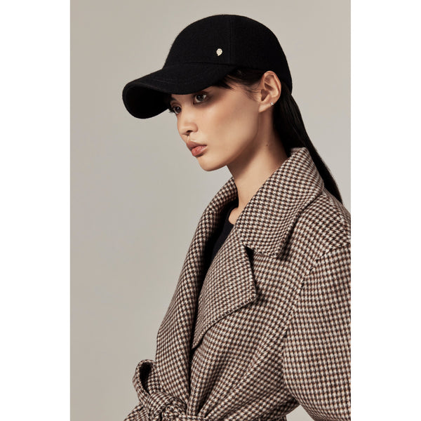 Helen Kaminski Beckett Wool Cap Hat Cap Black