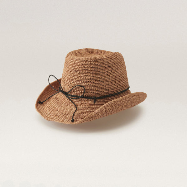 Helen Kaminski Belen Hat Cowboy Nougat/Charcoal