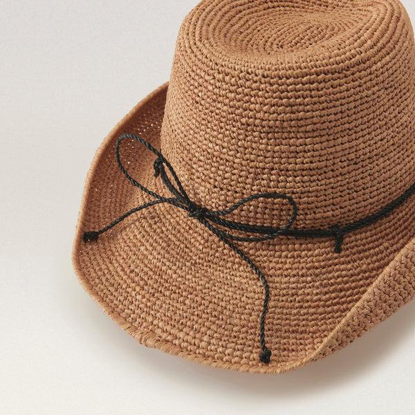 Helen Kaminski Belen Hat Cowboy Nougat/Charcoal