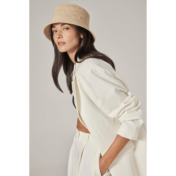 Helen Kaminski Bella Hat Bucket Natural