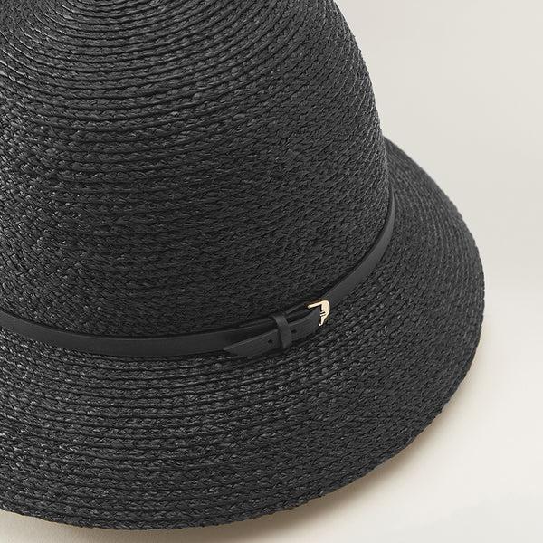 Helen Kaminski Besa 6 Hat Cloche Charcoal/Black