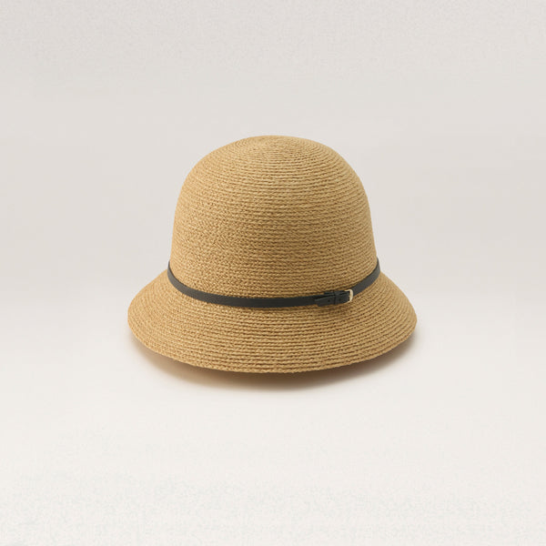 Helen Kaminski Besa 6 Hat Cloche Natural/ Indigo