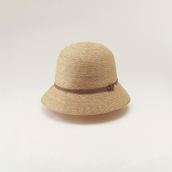 Helen Kaminski Besa 6 Hat Cloche Natural/Tan