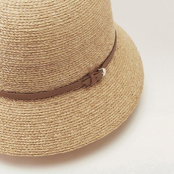 Helen Kaminski Besa 6 Hat Cloche Natural/Tan
