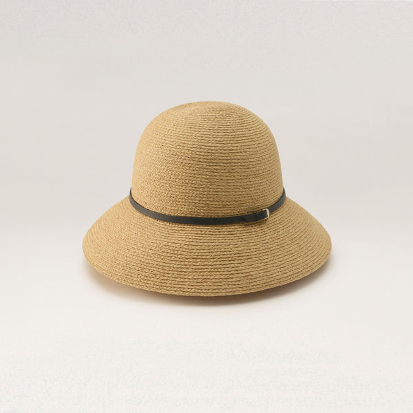 Helen Kaminski Besa 9 Hat Cloche Natural/ Indigo