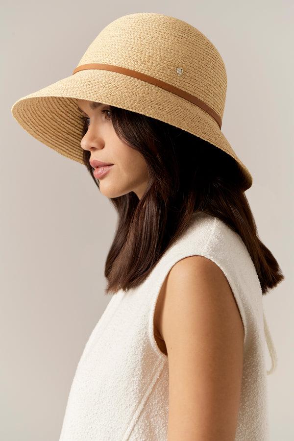 Helen Kaminski Besa 9 Hat Cloche Natural/Tan