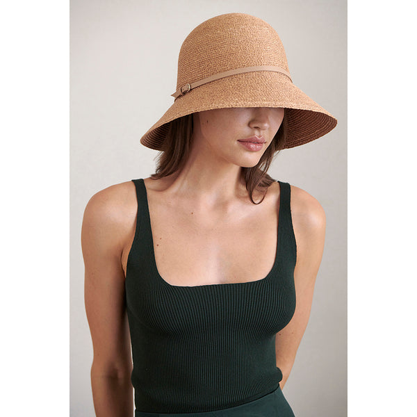 Helen Kaminski Besa 9 Hat Cloche Nougat/Nut