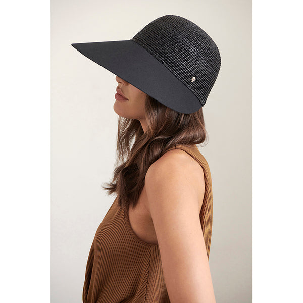 Helen Kaminski Blaise Hat Visor Charcoal/Black