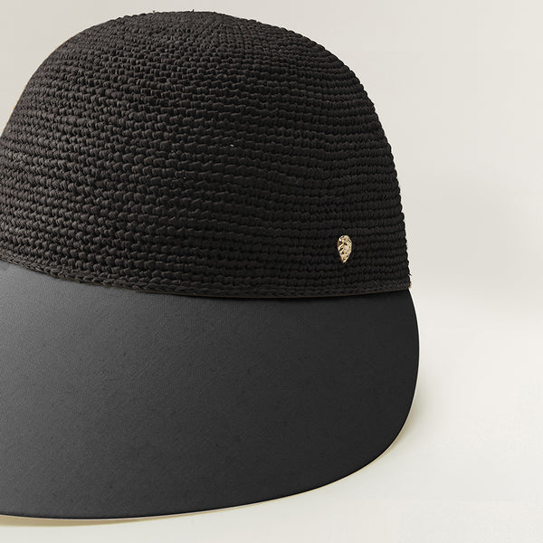 Helen Kaminski Blaise Hat Visor Charcoal/Black