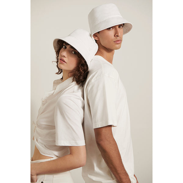 Helen Kaminski Bosa Hat Bucket Off White