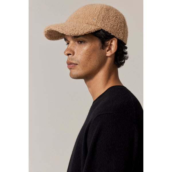 Helen Kaminski Bower Wool Blend Cap Hat Cap Camel