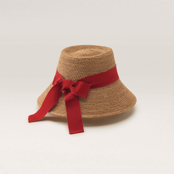 Helen Kaminski Clover Hat Bucket Nougat/ Tropical