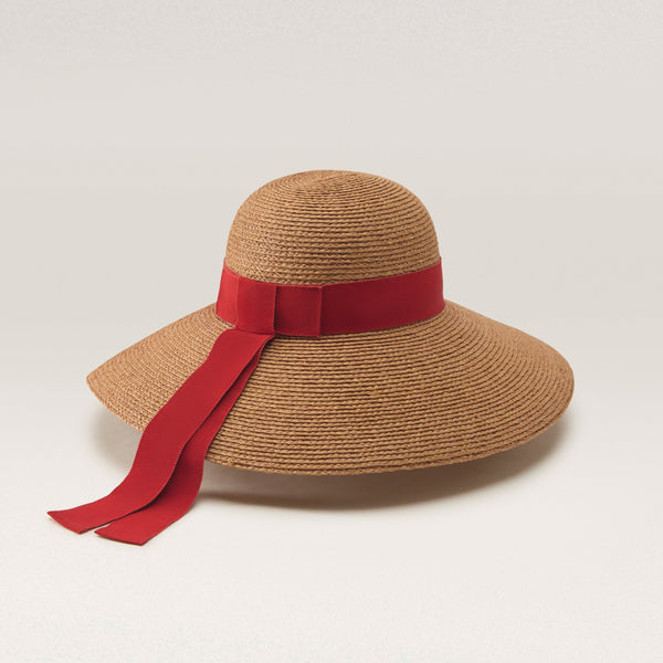 Helen Kaminski Cori Hat Wide Brim Nougat/ Tropical