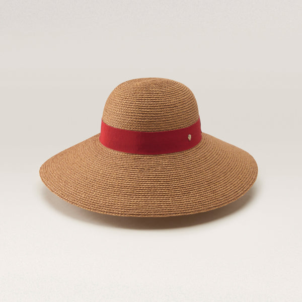 helen kaminski Cori Hat Wide Brim Nougat/ Tropical