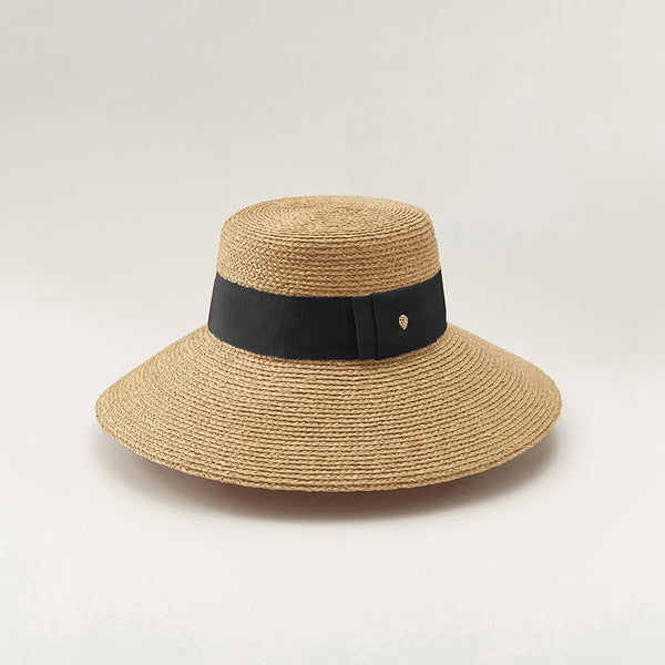 helen kaminski Easton Hat Wide Brim Natural/Black