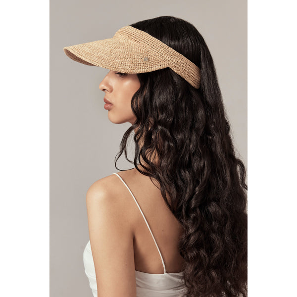 Helen Kaminski Erin Hat Visor Natural