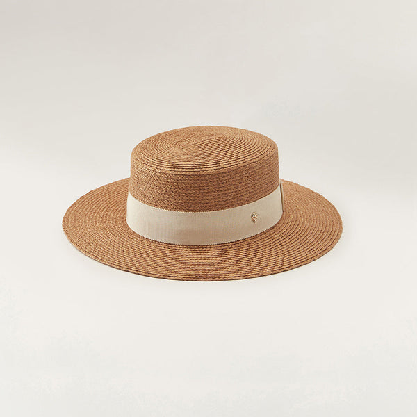 helen kaminski Gracie Hat Boater Nougat/Cream