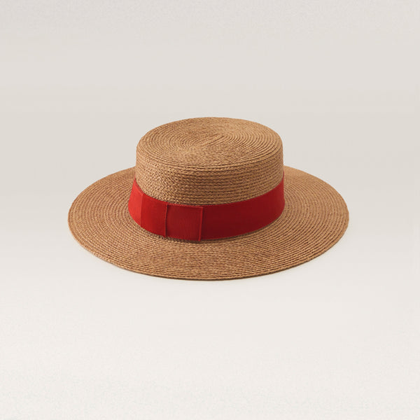 Helen Kaminski Gracie Hat Boater Nougat/ Tropical