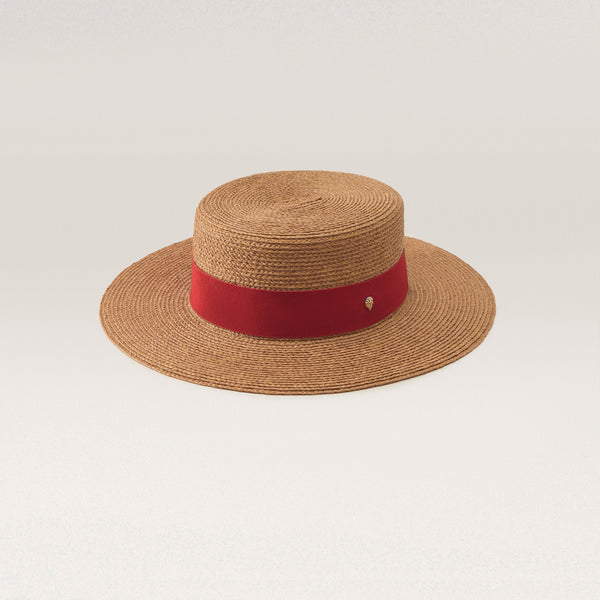 helen kaminski Gracie Hat Boater Nougat/ Tropical