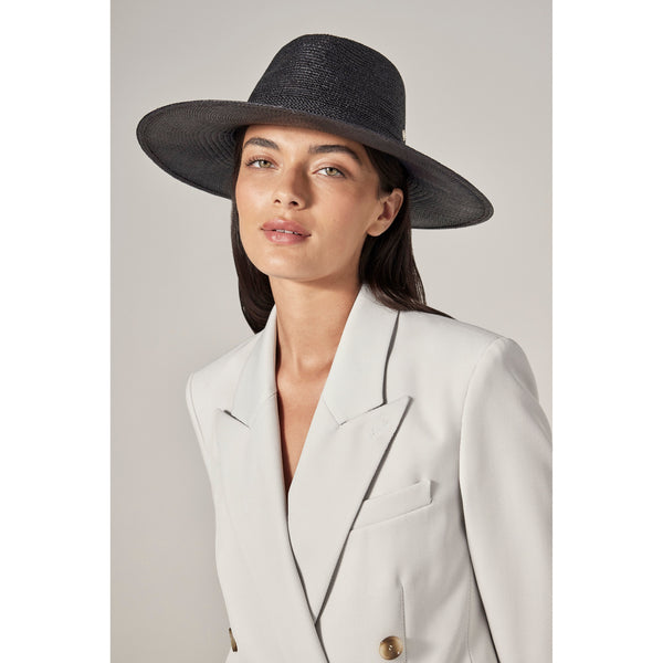 Helen Kaminski Ishtar Hat Wide Brim Charcoal