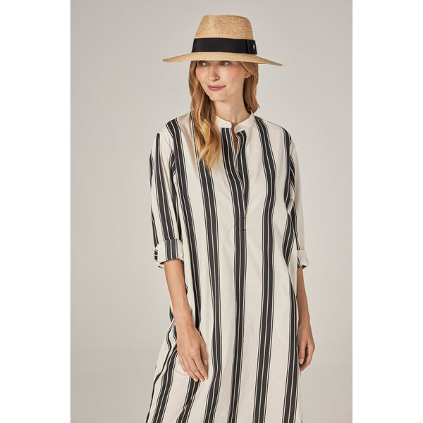 Helen Kaminski Jenna Hat Wide Brim Natural/Black