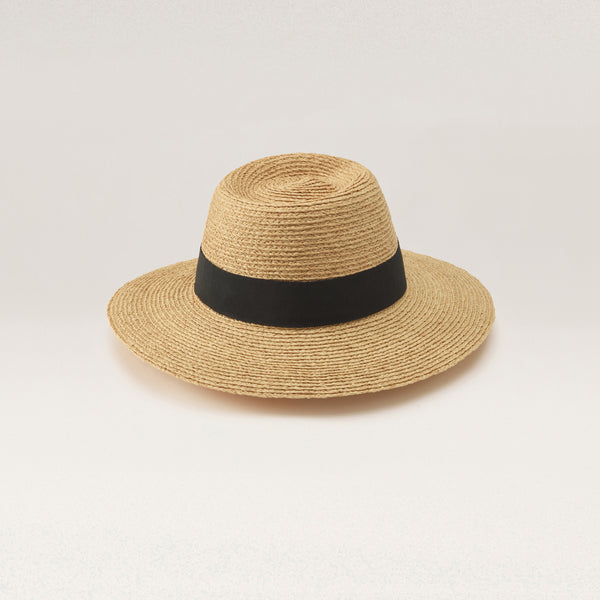 Helen Kaminski Jenna Hat Wide Brim Natural/Black