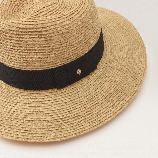 Helen Kaminski Jenna Hat Wide Brim Natural/Black