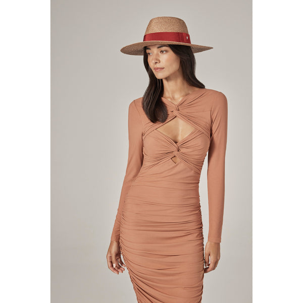 Helen Kaminski Jenna Hat Wide Brim Nougat/ Tropical